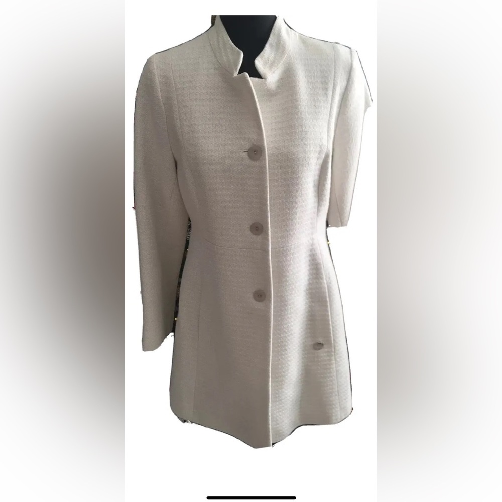 Lemonade White Cotton Jacket Pea Coat Size EU 38 nwt
